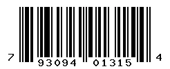 UPC barcode 793094013154