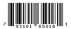 UPC barcode number 793101650181