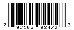 UPC barcode number 793165924723