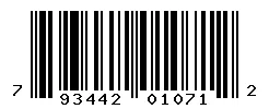 UPC 793442010712 barcode image