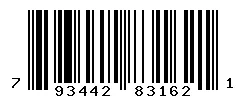 UPC barcode 793442831621