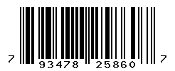 UPC barcode number 793478258607