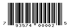 UPC barcode number 793574000025