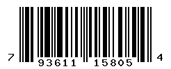 UPC barcode number 793611158054