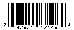 UPC barcode 793631171484