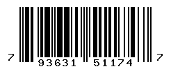 UPC barcode number 793631511747