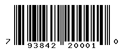 UPC barcode number 793842200010