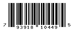 UPC barcode number 793918104495