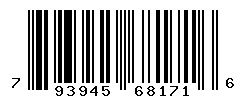 UPC barcode number 793945681716
