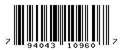 UPC barcode number 794043109607