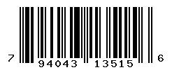 UPC barcode number 794043135156