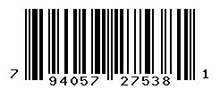UPC barcode number 794057275381