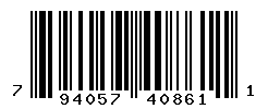 UPC barcode number 794057408611