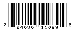 UPC barcode number 794080110895