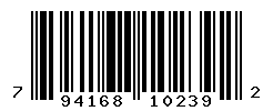 UPC barcode number 794168102392