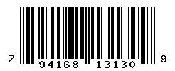 UPC barcode number 794168131309