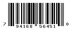 UPC barcode number 794168564510