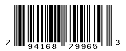 UPC barcode number 794168799653