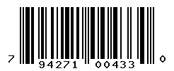 UPC barcode number 794271004330