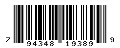 UPC barcode number 794348193899