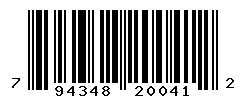 UPC barcode number 794348200412