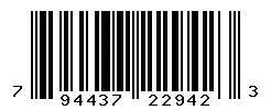 UPC barcode 794437229423