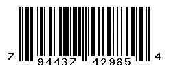 UPC barcode 794437429854