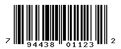 UPC barcode number 794438011232