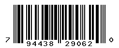 UPC barcode 794438290620