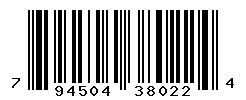 UPC barcode number 794504380224