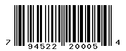 UPC barcode number 794522200054