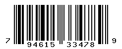 UPC barcode number 794615334789
