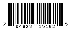 UPC barcode number 794628151625