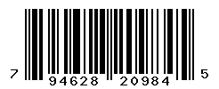 UPC barcode number 794628209845
