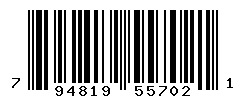 UPC barcode number 794819557021