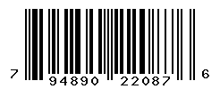 UPC barcode number 794890220876