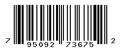 UPC barcode 795092736752