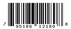 UPC barcode 795186121808