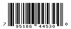 UPC barcode number 795186445300