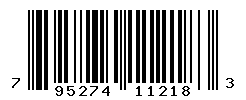 UPC barcode number 795274112183