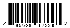 UPC barcode number 795508173393
