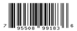 UPC barcode 795508991836