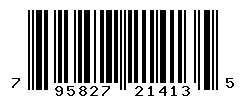 UPC barcode number 795827214135
