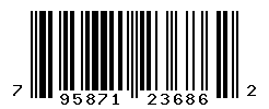 UPC barcode number 795871236862