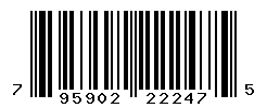 UPC barcode number 795902222475