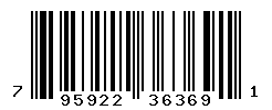 UPC barcode number 795922363691