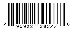 UPC barcode number 795922363776