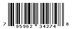 UPC barcode number 795962342748