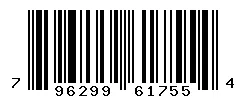 UPC barcode 796299617554