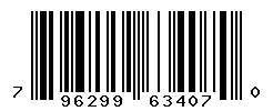 UPC barcode 796299634070